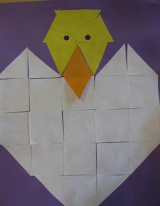 kuiken mozaiek kleuters