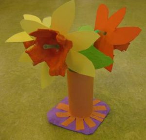 lentebloem knutselen kleuters