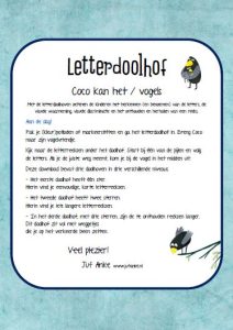 letterdoolhof coco kan het vogels
