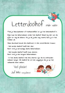 letterdoolhof onder water