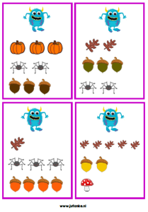 monsters kleuters halloween tellen