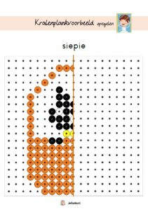 pasen takkie siepie kralenplank