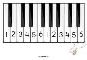 dobbelspel piano thema muziek kleuters
