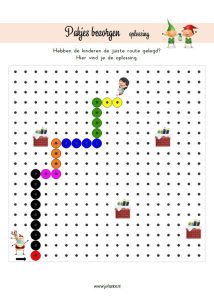programmeren kralenplank kerst kleuters