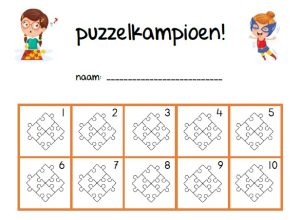 puzzelkaart kleuters