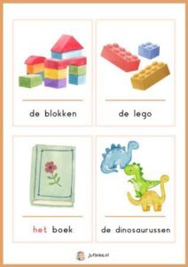 woordkaarten naar school kleuters