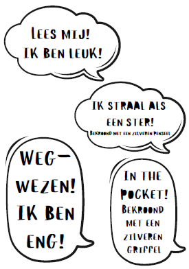 tekstballonnen bibliotheek