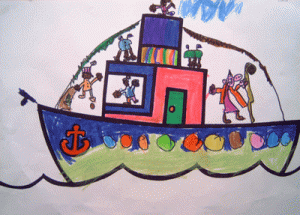 sinterklaas stoomboot knutselen kleuters