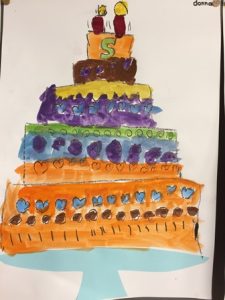 taart knutselen kleuters thema bakker
