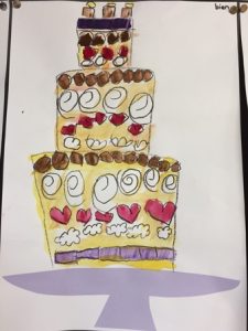 taart knutselen kleuters thema bakker