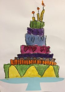 taart knutselen kleuters thema bakker