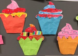 cupcake vouwen kleuters