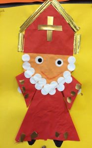 sinterklaas vouwen