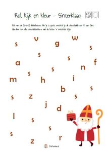 sinterklaas dobbelblad letters