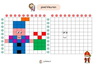 pixel kleuren sint