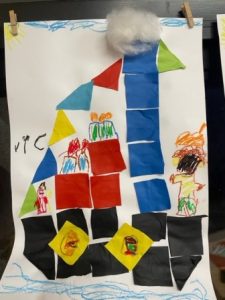 mozaiek blokjes sinterklaas stoomboot