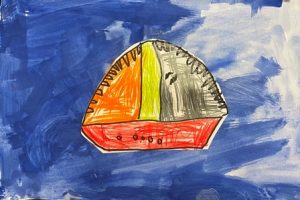 sint stoomboot tekenen kleuters