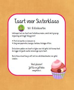 telkaarten kleikaarten sinterklaas bakker