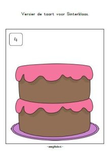 sinterklaas kleikaarten taart bakkerij