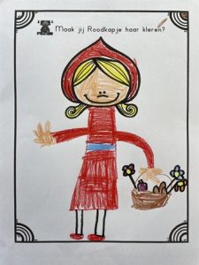 roodkapje tekenen
