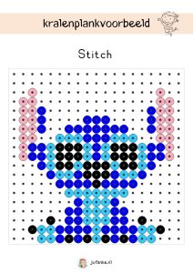 stitch kralenplankvoorbeeld