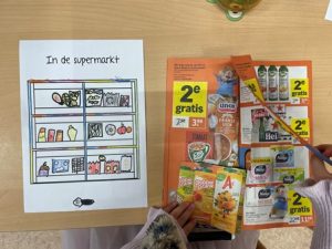 supermarkt kleuters knutselen
