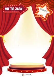 theater spot aan tekenopdracht