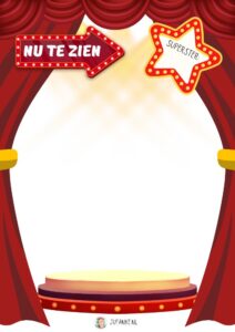 theater spot aan tekenopdracht