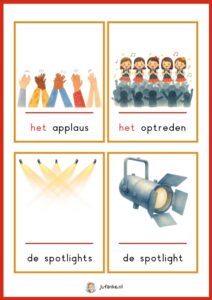 woordkaarten theater spot aan