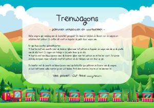 treinwagons kleuters vervoer patronen