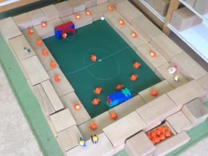 sport bouwhoek kleuters voetbal