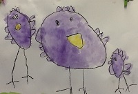 vogels tekenen kleuters