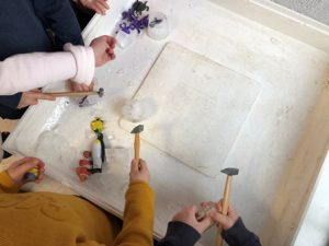 ijs in de watertafel kleuters