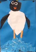 pinguin knutselen knippen kleuters