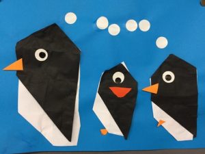 pinguin vouwen kleuters
