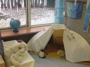 thema winter kleuters noordpool spelhoek