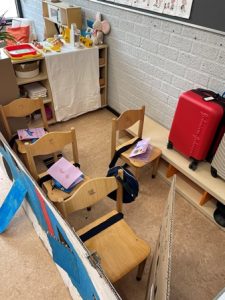 vliegtuig spelhoek kleuters