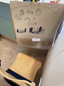 vliegtuig spelhoek kleuters