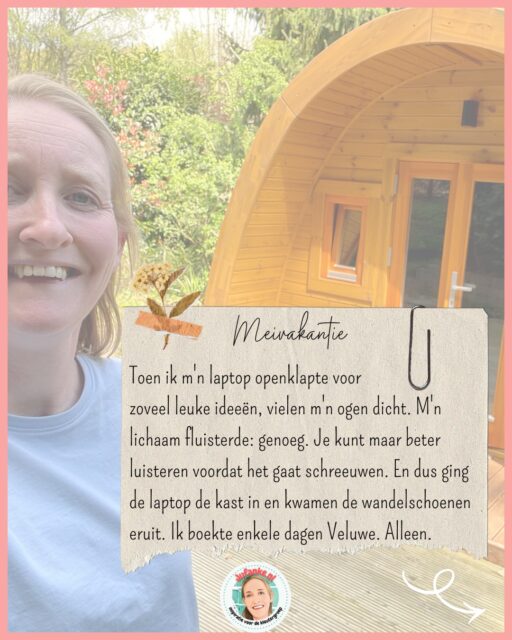 Van school naar vakantie en van vakantie weer terug naar school. Ik ben er niet zo goed in, die overgangen. Geef mij maar een heeeele lange werkperiode en dan enkele maanden vrij. 😃 Maar ja, ergens moet je ook een keer opladen en dat was nogal nodig deze keer. 🔌  M’n telefoon ging zoveel mogelijk uit handbereik en de natuur ging aan! 🌸 

Hoe was jouw vakantie? Succes met de laatste periode tot de zomer! 🙌🏼 ☀️