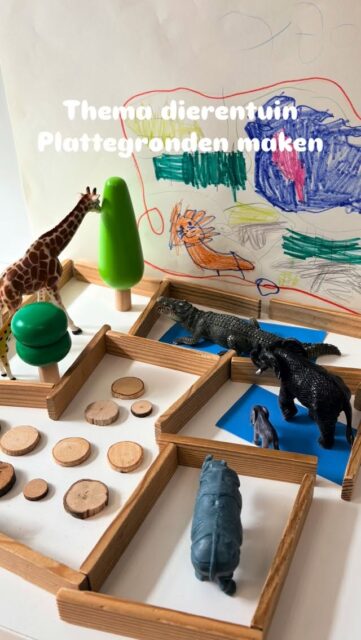 🦒 Thema ‘Naar de dierentuin’. Enthousiast aan de slag met het maken van plattegronden en het nabouwen hiervan. Ieder op zijn eigen niveau en manier. Het ging van ‘moet dit?’ naar ‘wanneer mogen we verder?’ 😃

Zulke dagen zijn zó leuk! 

🐨 Van deze kleine dierentuinen gingen we uiteindelijk naar iets gi-ga groots! Volg ons voor meer dierentuin plezier! 🦜