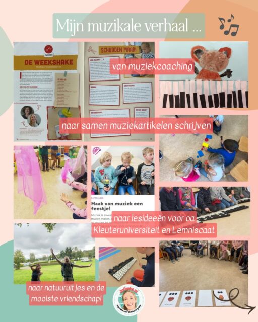 Heb jij dat wel eens gehad? Er staat op een dag iemand in je lokaal en je hebt geen idee wat diegene komt doen?? 

Het overkwam mij enkele jaren geleden toen Karin onze school binnenstapte. Ze bleek muziek coaching te komen geven, maar het hoe, wat en waarom, dat hadden we even gemist.

Voor m’n muzieklessen had ik altijd weinig inspiratie. Het bleef steken bij liedjes zingen en wat muziek maken met instrumenten. Met Karin dook ik, totaal overrompeld, maar ook verrast, in de didaktiek en theorie, want dat werkt bij mij het beste. Ik wil weten waaróm ik iets doe en wat de onderliggende doelen zijn. Van daaruit krijg ik inspiratie. Nou, die inspiratie kwam! Na enkele coaching sessies rolde de ene na de andere muzikale activiteit de kring in en steeds vaker kwamen de ideeën vanuit mezelf. Ik had het helemaal te pakken en muziek is in mijn klas zoveel meer geworden dan liedjes zingen. In vriendenboekjes staat het nu als favo vakgebied! 

Karin was niet meer nodig, maar ik liet haar niet gaan. 😉 Ze is nu mijn schrijfmaatje. We hebben wekelijks veel plezier tijdens het bedenken van lesideeën en gaan regelmatig samen met onze camera’s op pad, de natuur in❣️

🎶 Ook jij kunt met de activiteiten die ik bedacht aan de slag. Of je nu muzikaal bent of totaal niet. Met dit pakket heb je inspiratie voor een heel schooljaar! En krijg je de smaak te pakken, dan borduur je met gemak verder op deze lessen, passend bij jouw thema. Veel muziekplezier!

🔗 Jufanke.nl > shop > muzieklessen