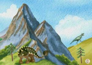 dino achtergrond speeltafel verteltafel kleuters