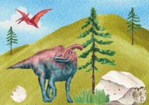 dino achtergrond speeltafel verteltafel kleuters