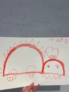 dino schrijfoefening motoriek