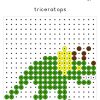 Kralenplankvoorbeelden dinosaurussen - Afbeelding 6