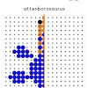 Kralenplankvoorbeelden dinosaurussen - Afbeelding 4