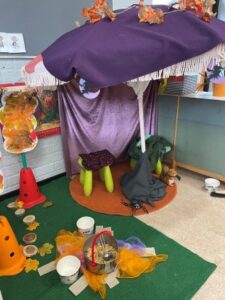 halloween heksenhoek kleuters spel spelen