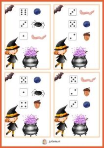 heksensoep telkaarten kleuters