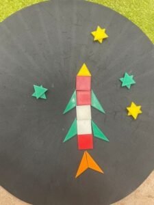 raket mozaiek kleuters