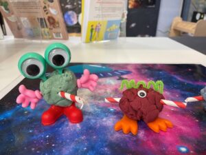 alien kleien ruimte kleuters